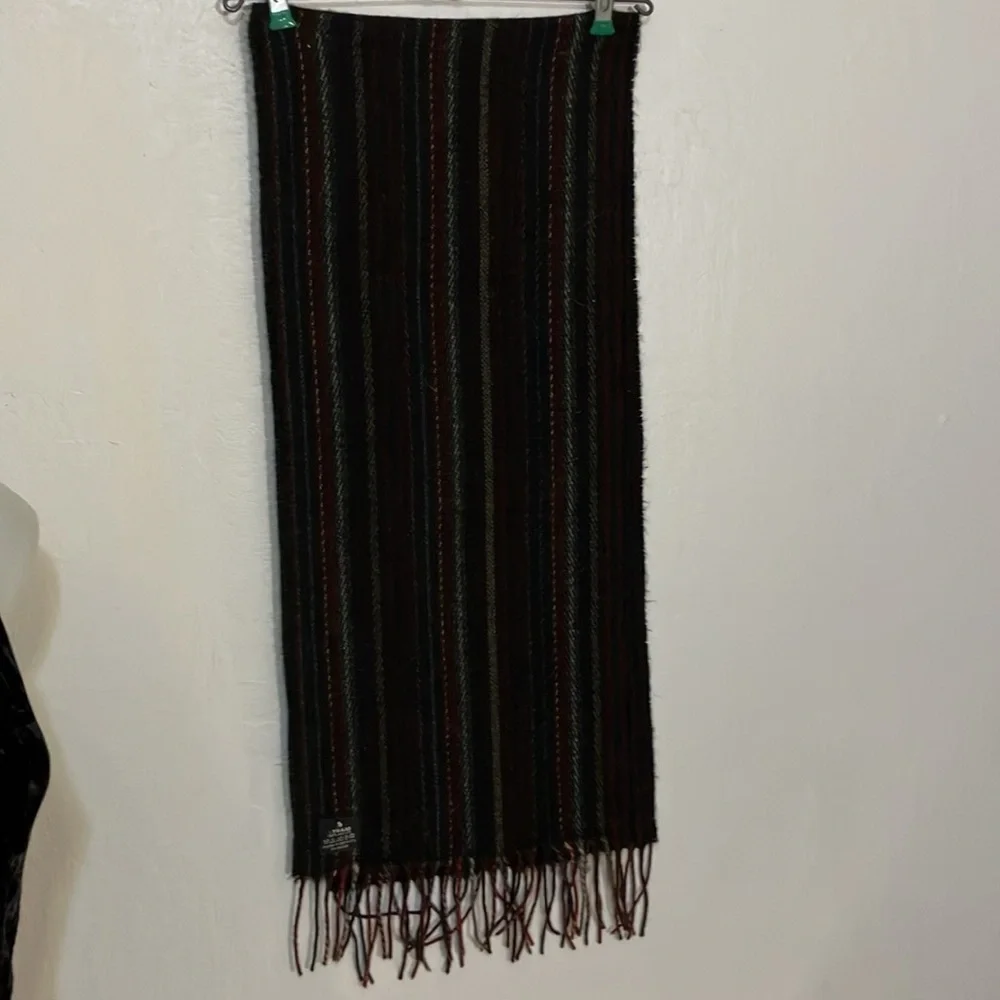 Frass Germany acrylic fringed woven scarf 52 x 11
